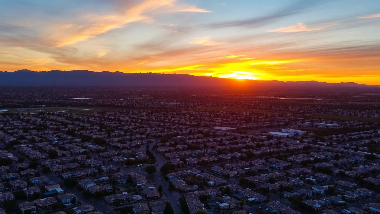 Inland Empire and High Desert aerial view